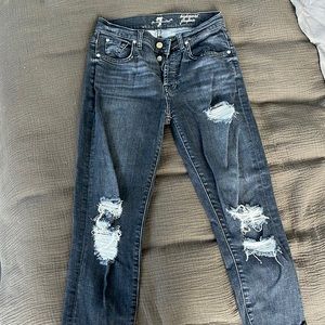 7 For All Mankind black jeans, size 25